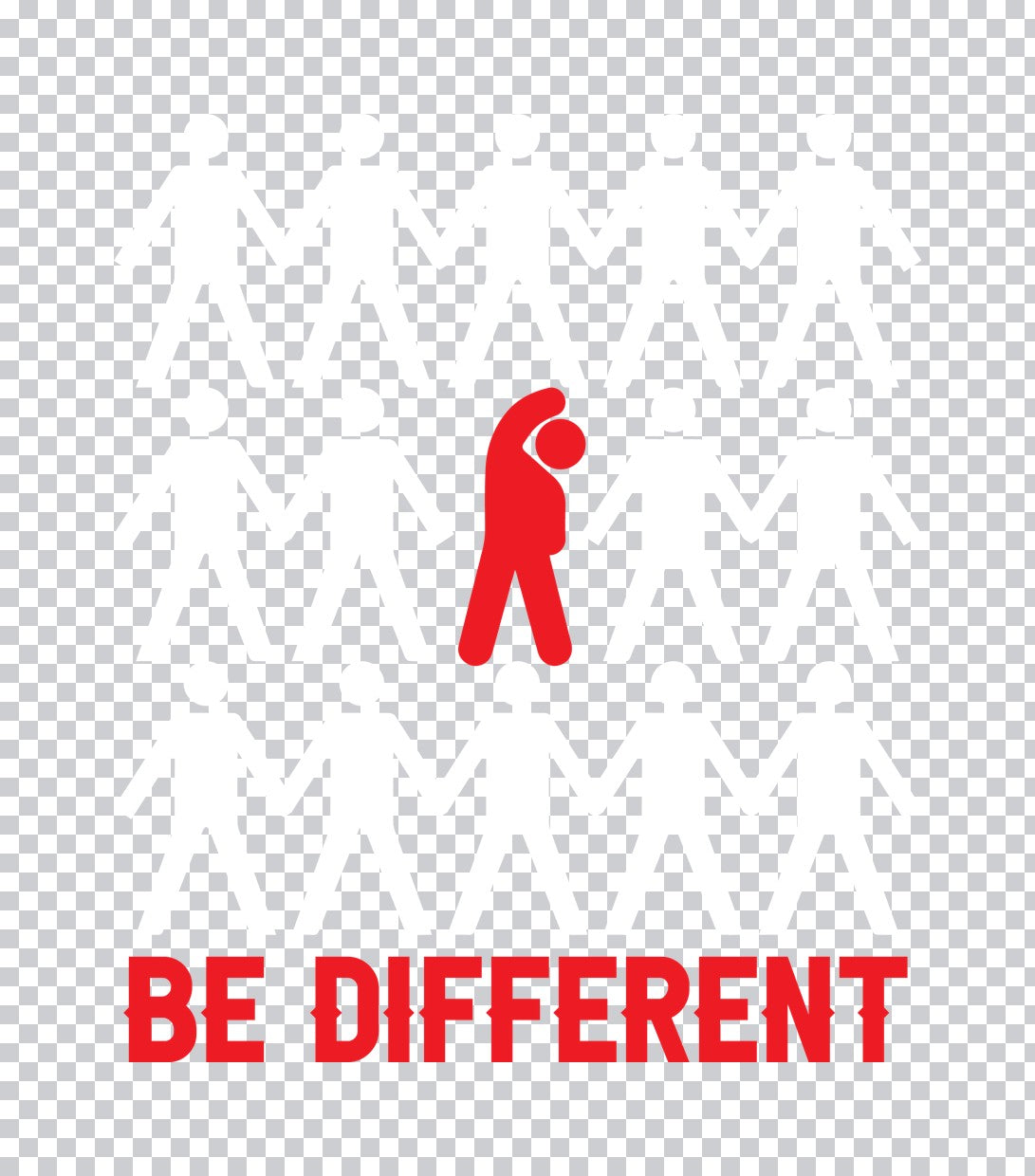 Be Different Fitness Graphic DTF Transfer