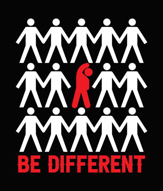 Be Different Fitness Graphic DTF Transfer