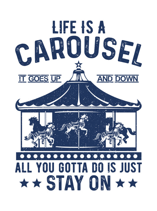Vintage Carousel Graphic DTF Transfer