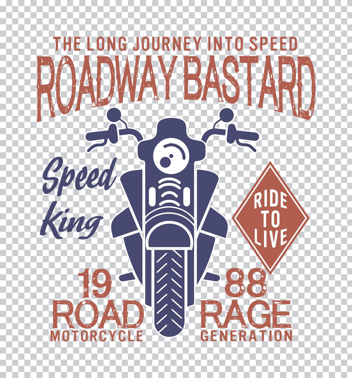 Roadway Bastard Speed King DTF Transfer