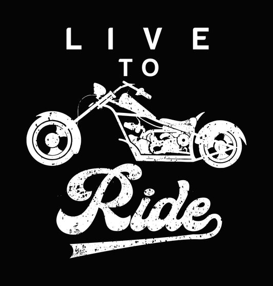 Vintage Biker Motorcycle DTF Transfer