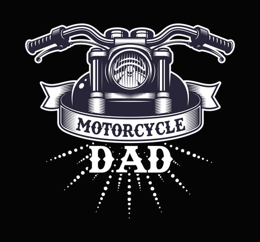 Vintage Motorcycle Front View DTF Transfer