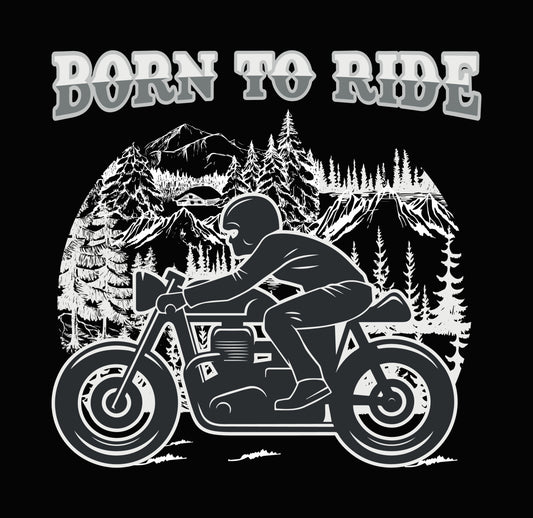 Born to Ride Cafe Racer DTF Transfer