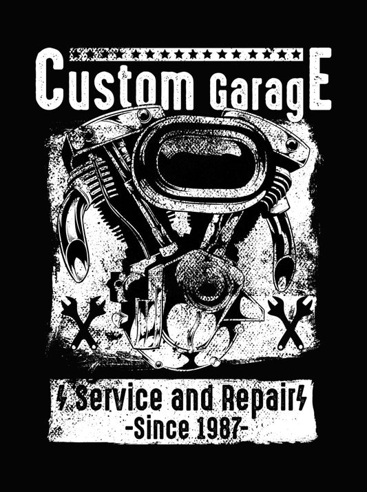 Motorcycle Service Repair Since 1987 DTF Transfer
