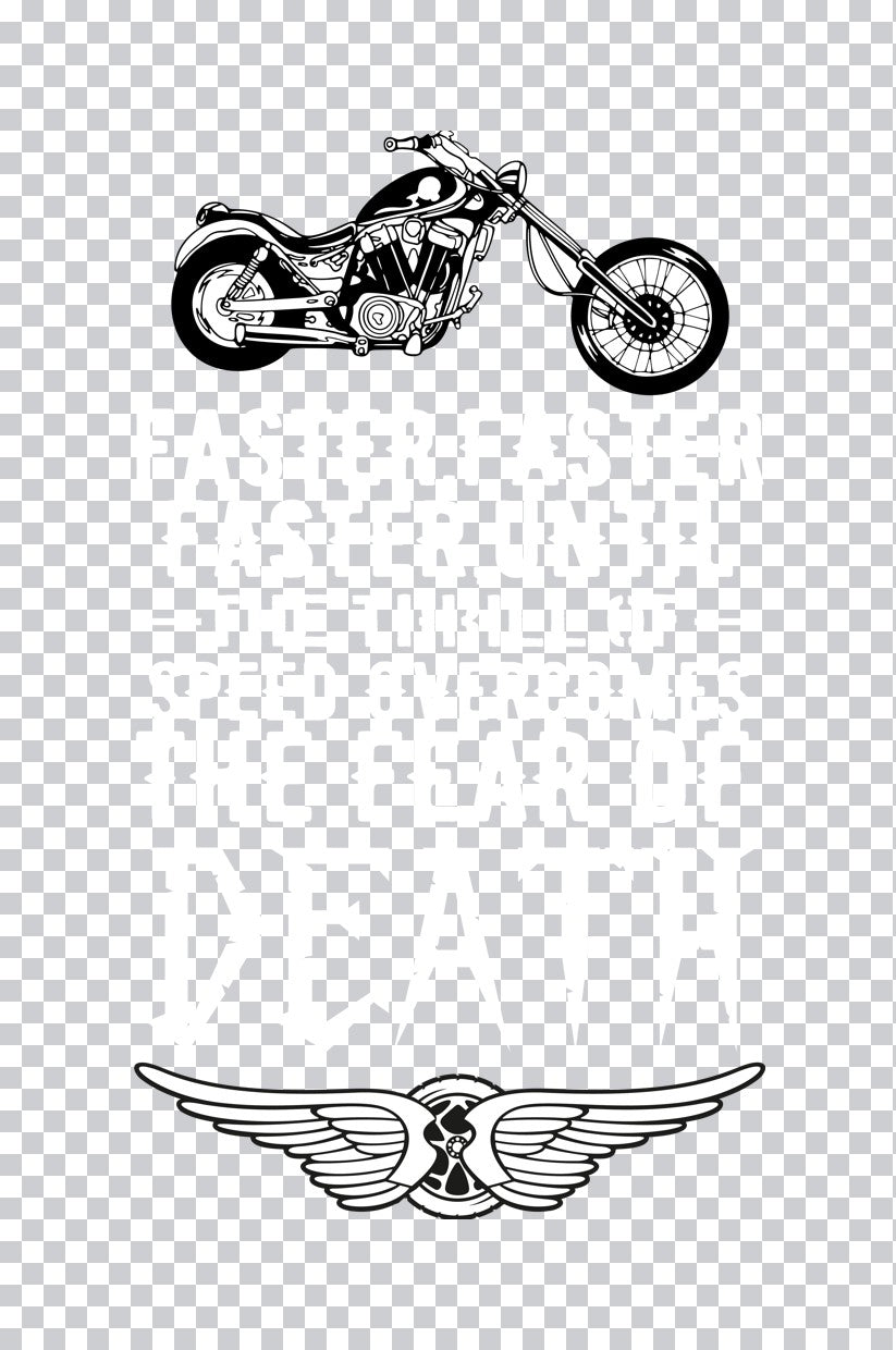 Classic Chopper Winged Wheel DTF Transfer