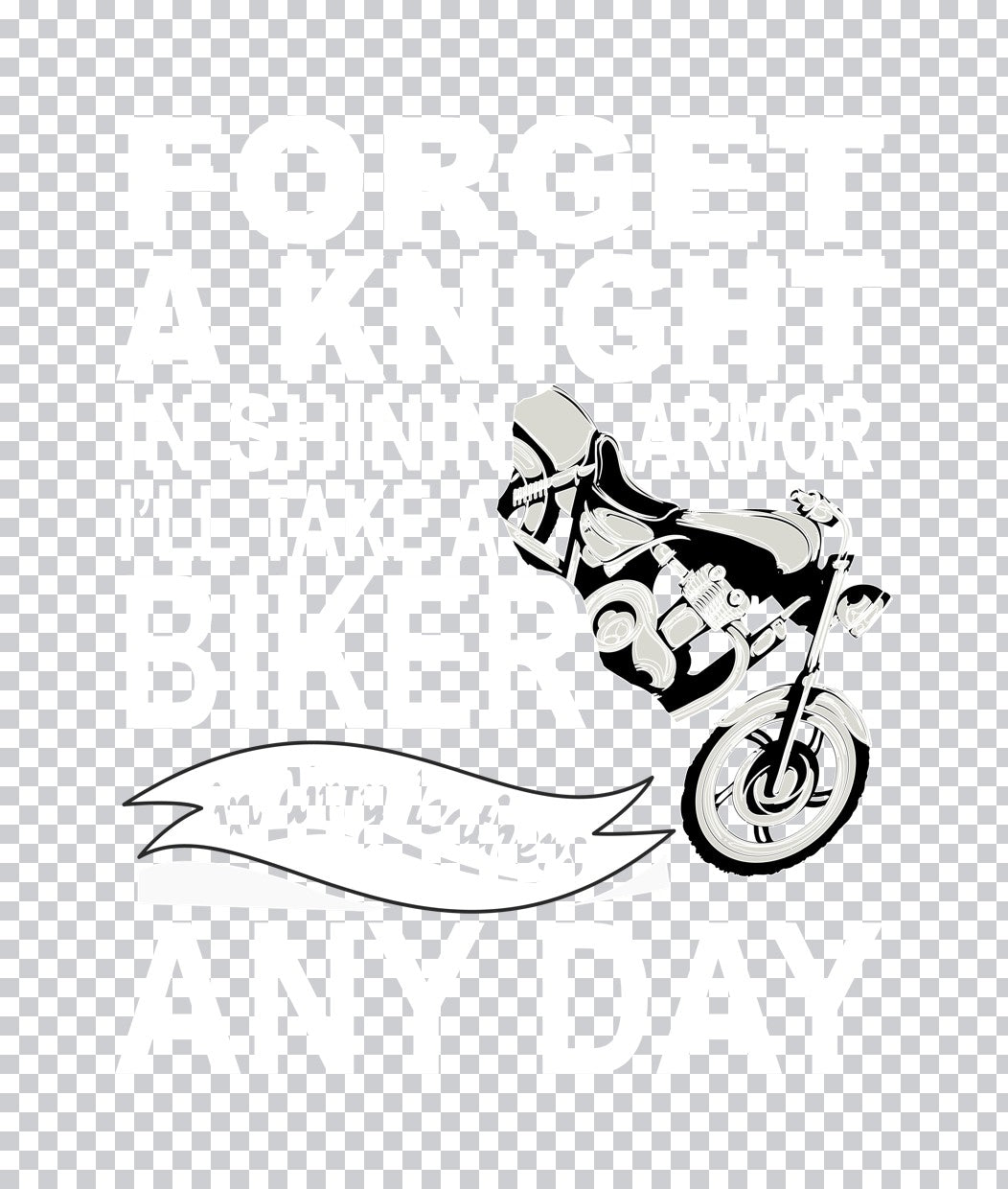 Customizable Motorcycle Banner DTF Transfer