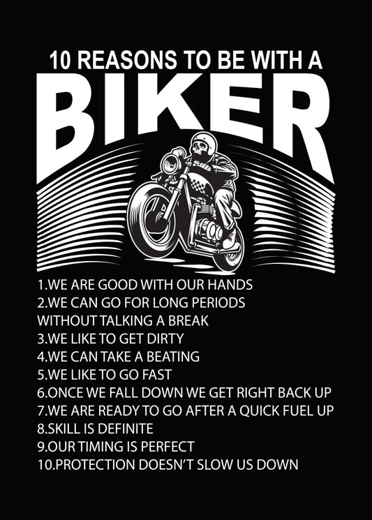 Skull Biker Wheelie DTF Transfer