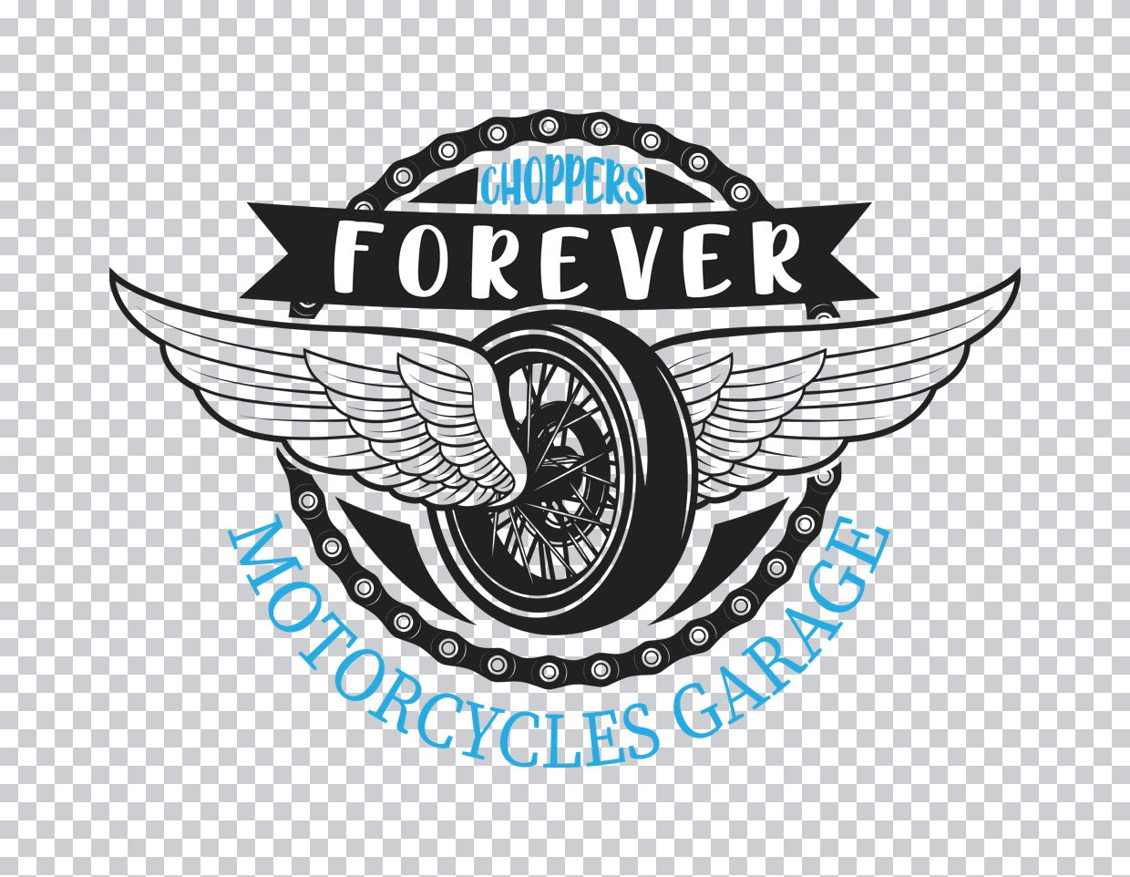 Choppers Forever Garage DTF Transfer