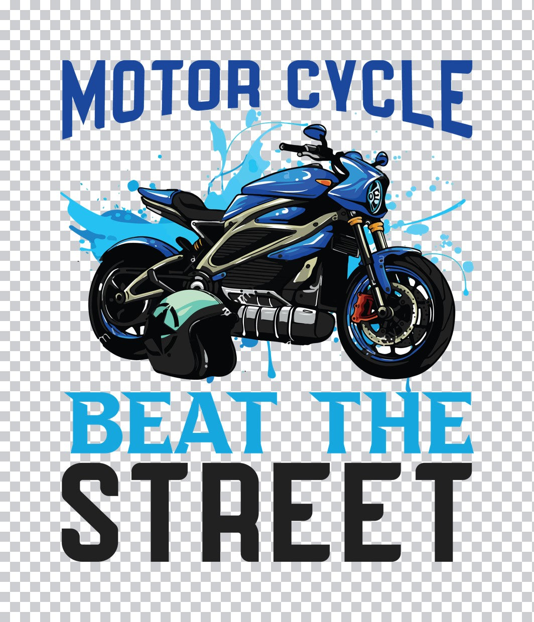 Beat The Street Sportbike DTF Transfer