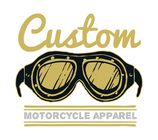 Vintage Motorcycle Goggles DTF Transfer