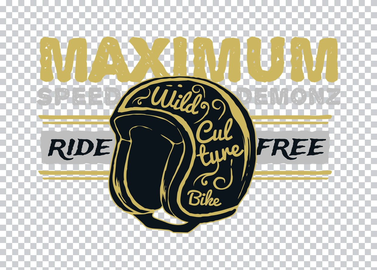 Maximum Speed Helmet Graphic DTF Transfer