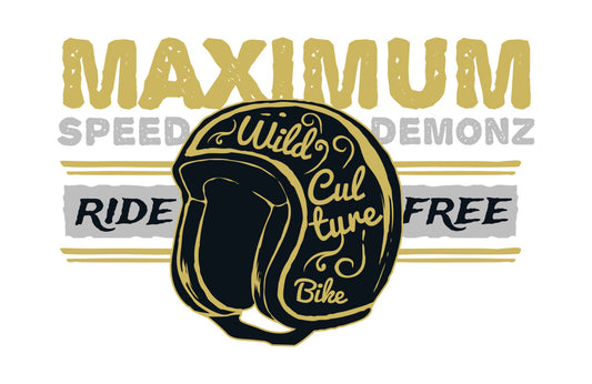 Maximum Speed Helmet Graphic DTF Transfer