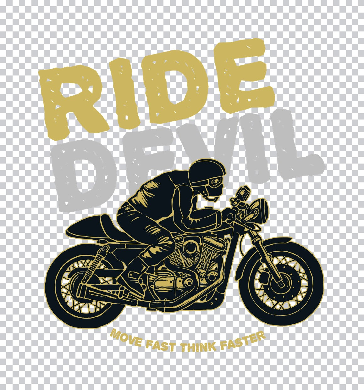 Ride Devil Cafe Racer DTF Transfer