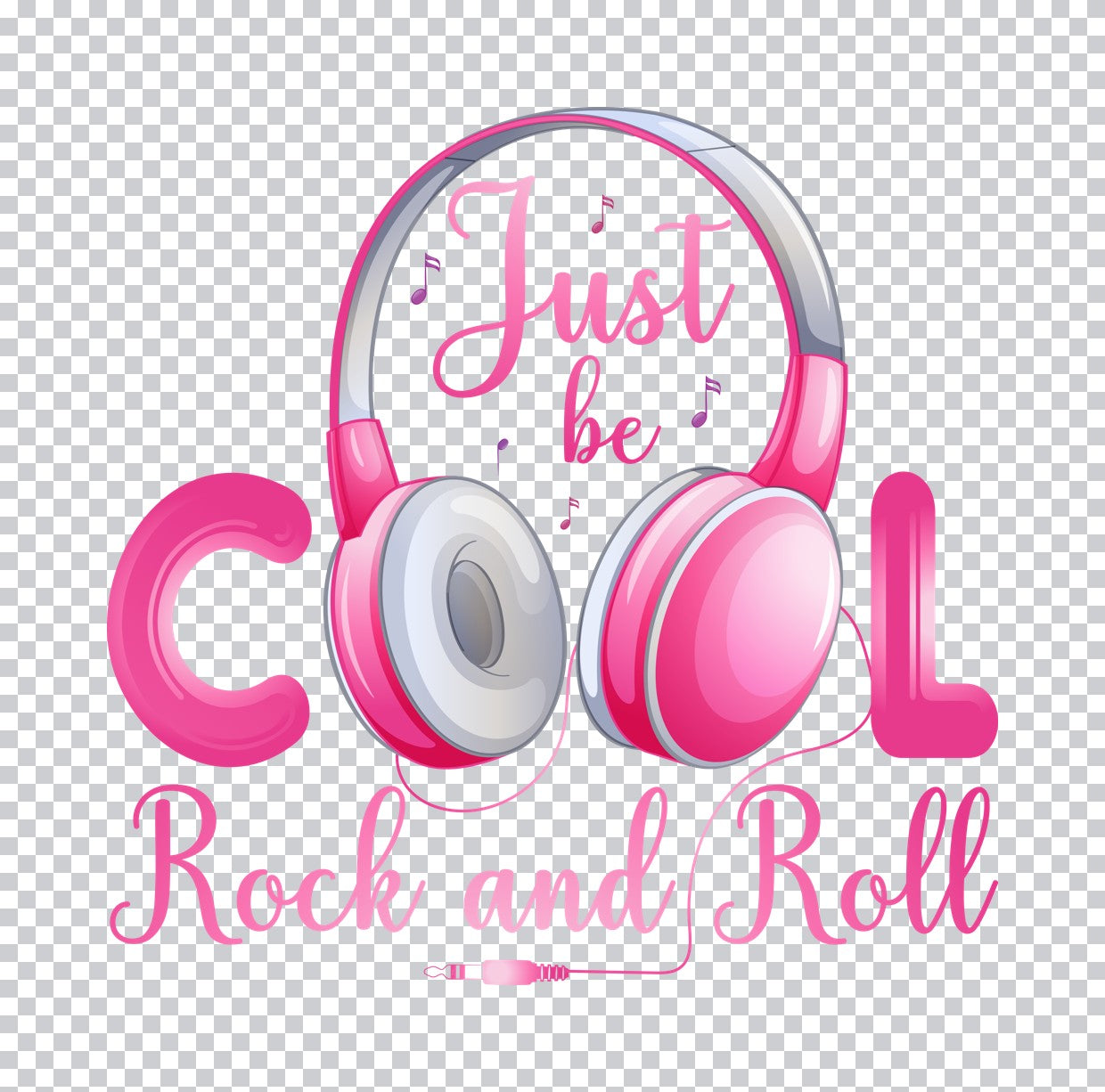 Just Be Cool Rock And Roll DTF Transfer