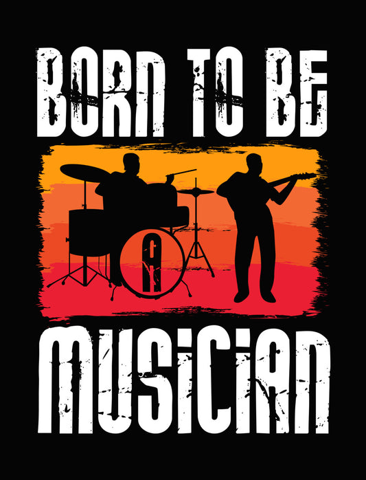 Musician Silhouette Sunset DTF Transfer