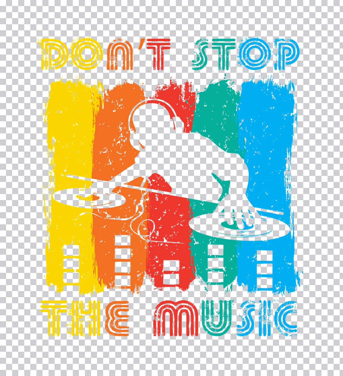 Don't Stop The Music DJ DTF Transfer