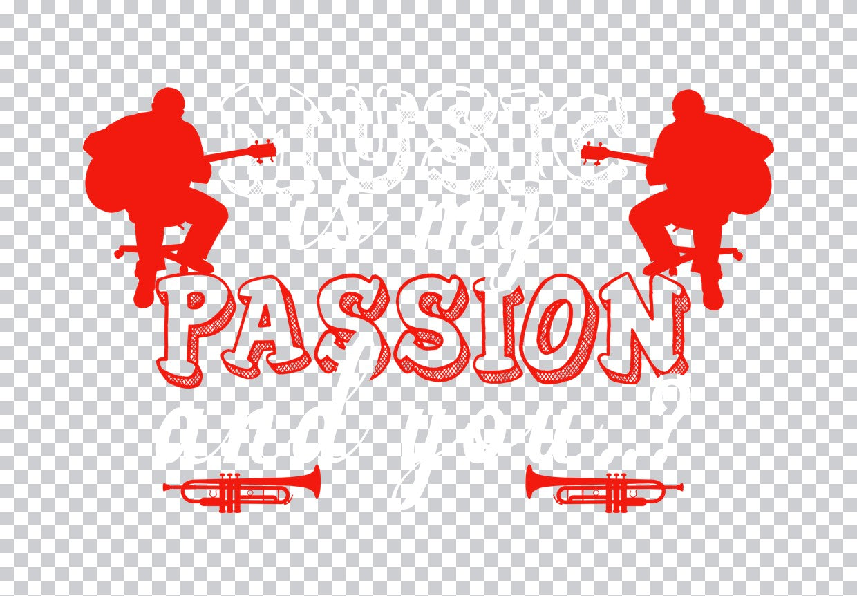 Passion for Music Silhouettes DTF Transfer