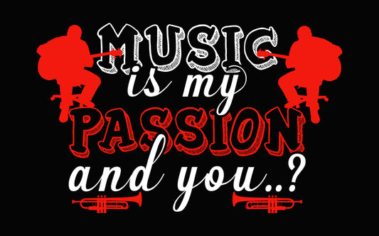 Passion for Music Silhouettes DTF Transfer