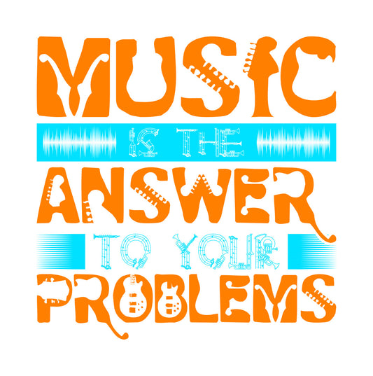 Music Is the Answer DTF Transfer