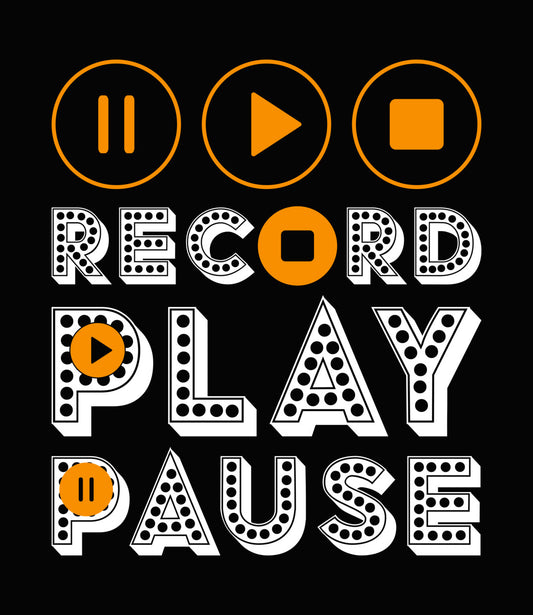 Music Player Control Symbols DTF Transfer