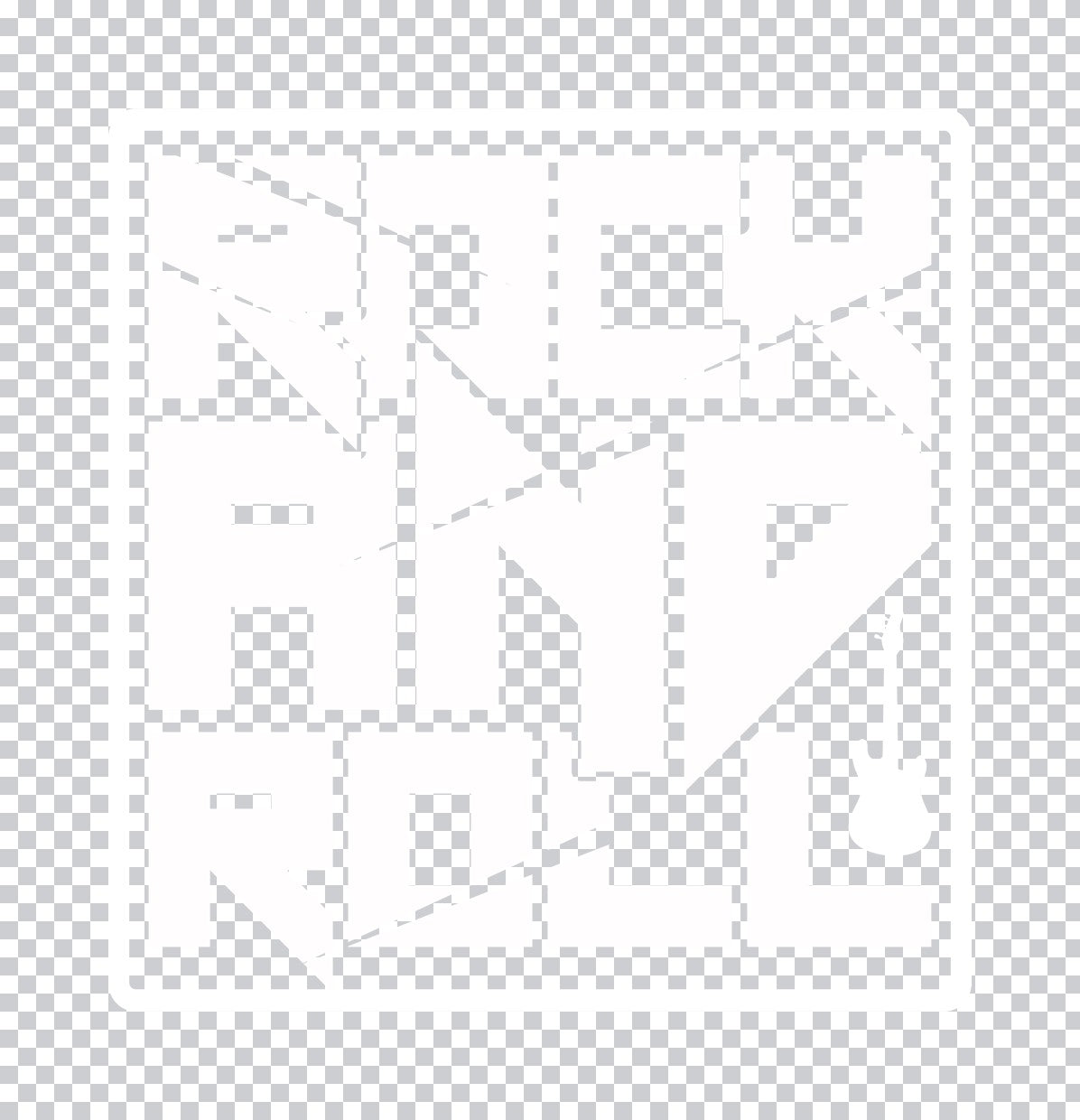 Rock and Roll Typography DTF Transfer