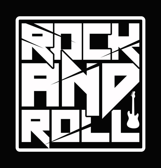 Rock and Roll Typography DTF Transfer