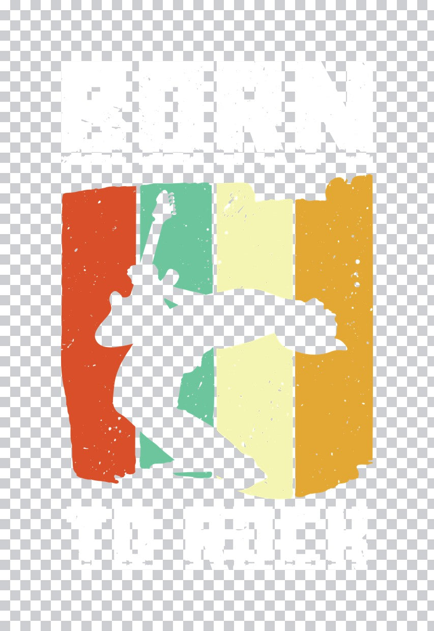 Guitarist Silhouette Retro DTF Transfer