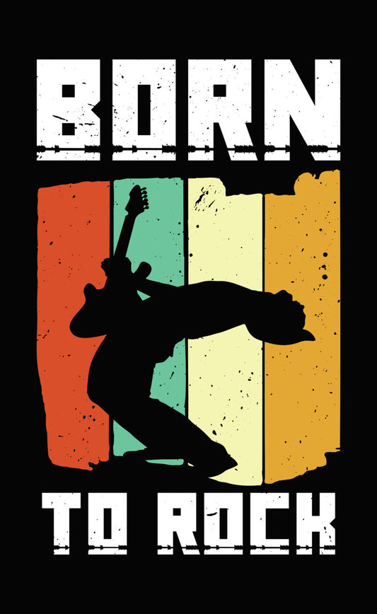 Guitarist Silhouette Retro DTF Transfer