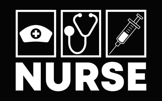 Nurse Life Stethoscope Heart DTF Transfer