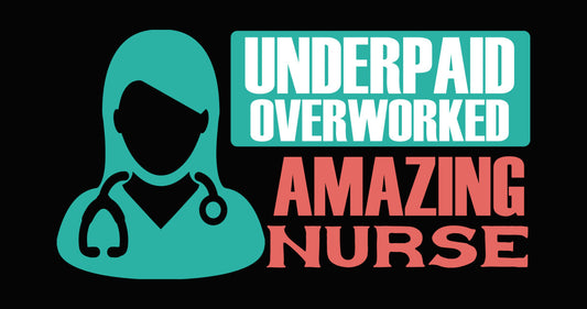 Underpaid Overworked Amazing Nurse DTF Transfer