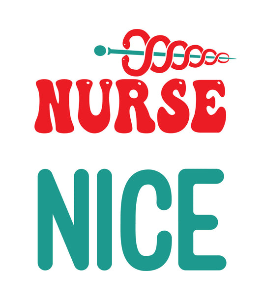 Nurse Nice Caduceus DTF Transfer
