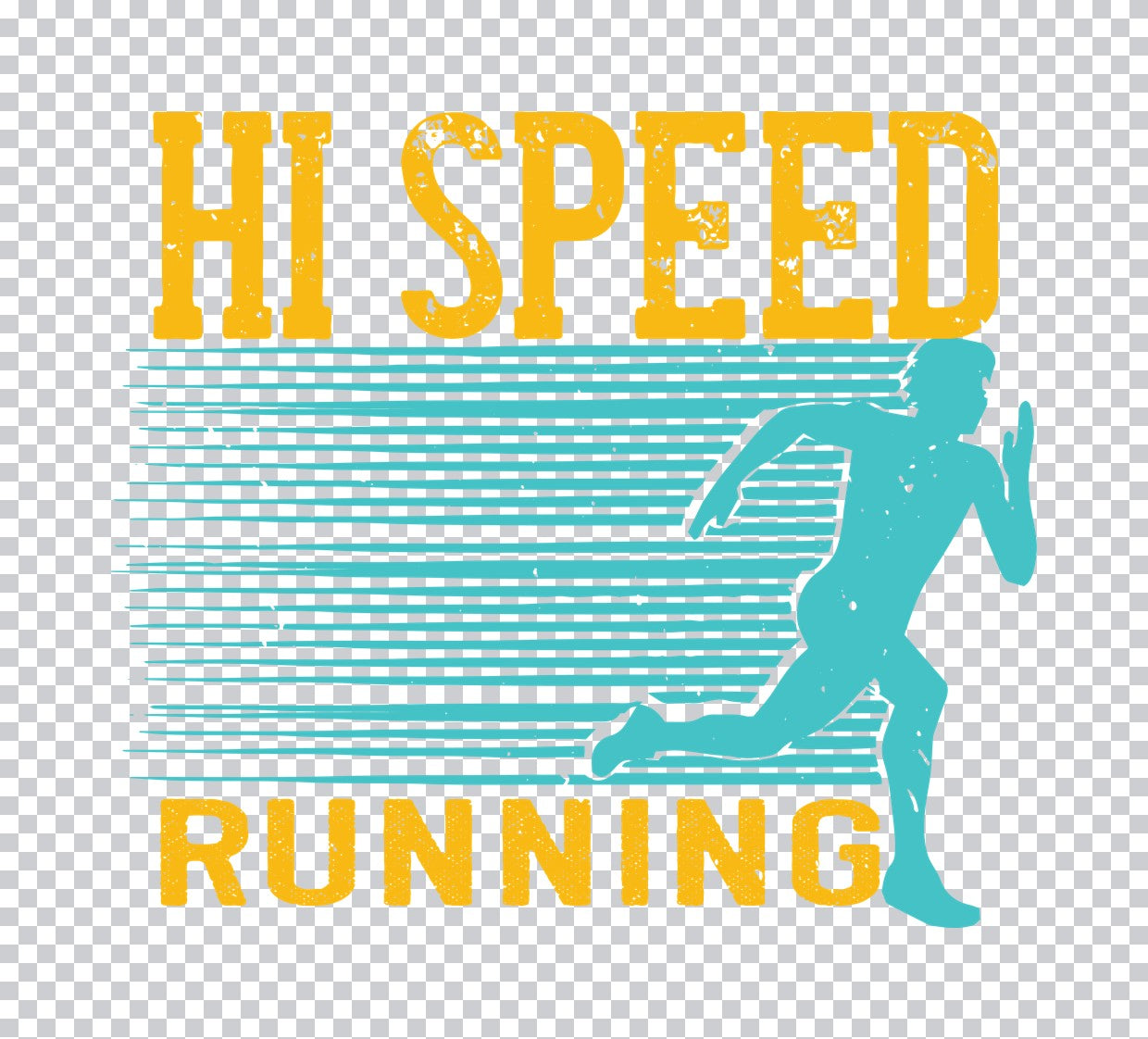 Hi Speed Running Motion DTF Transfer