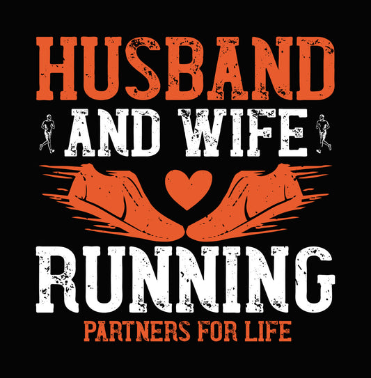 Husband And Wife Running Partners DTF Transfer