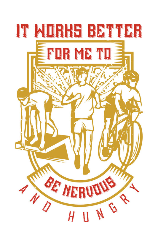 Nervous and Hungry Triathlon DTF Transfer