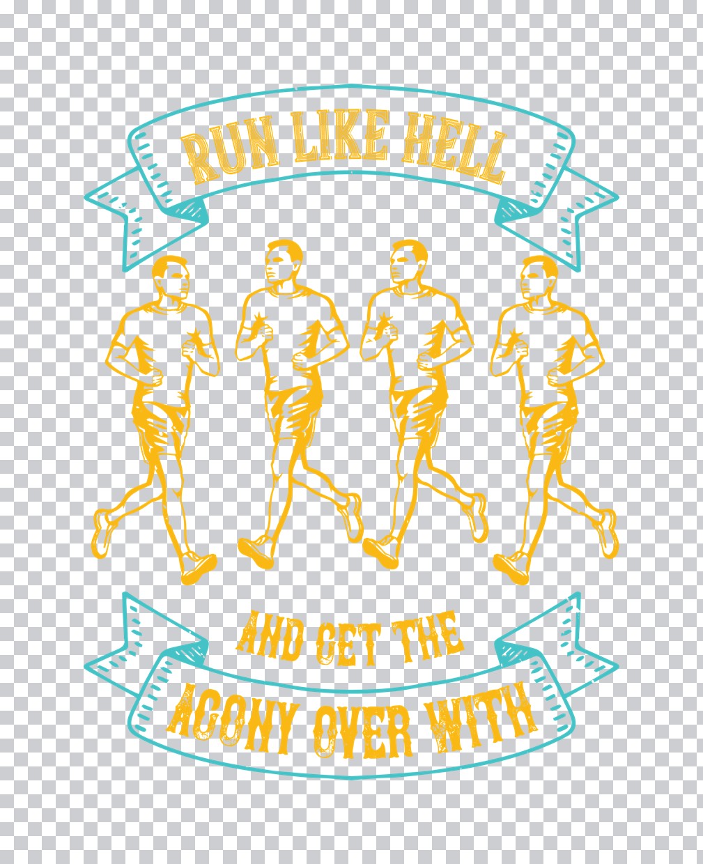 Run Like Hell DTF Transfer