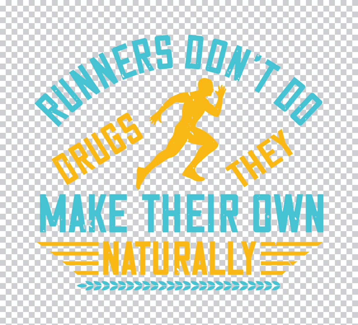 Runners Naturally High DTF Transfer