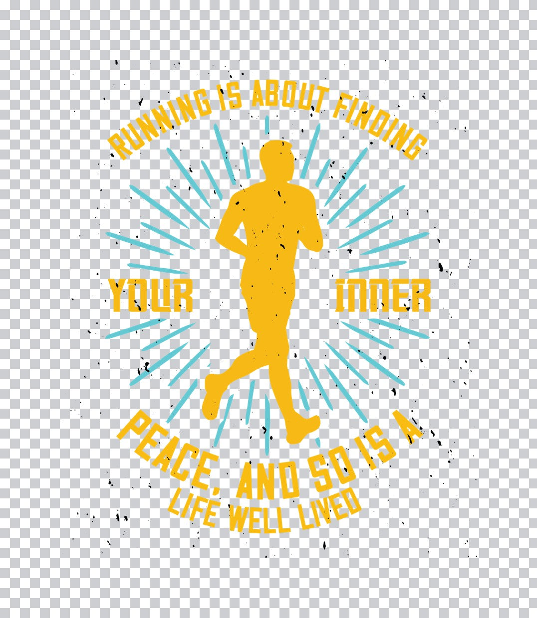 Inner Peace Runner DTF Transfer