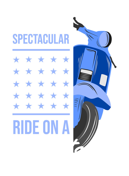 Spectacular Ride Scooter Graphic DTF Transfer