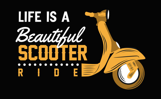 Scooter Ride Typography DTF Transfer
