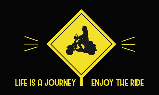 Life Is A Journey Scooter DTF Transfer
