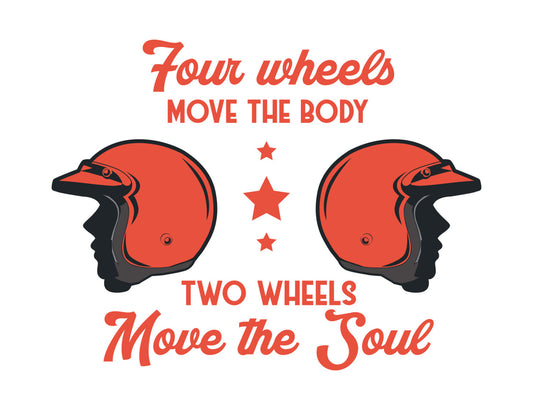 Two Wheels Move the Soul DTF Transfer