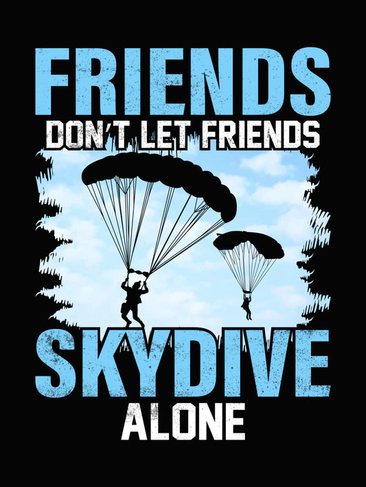Friends Skydive Together DTF Transfer