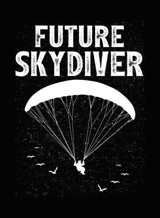 Skydiving Silhouette DTF Transfer