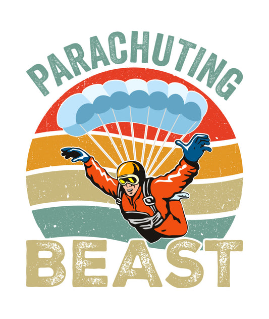 Vintage Parachuting Beast DTF Transfer