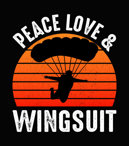 Sunset Parachutist Silhouette DTF Transfer