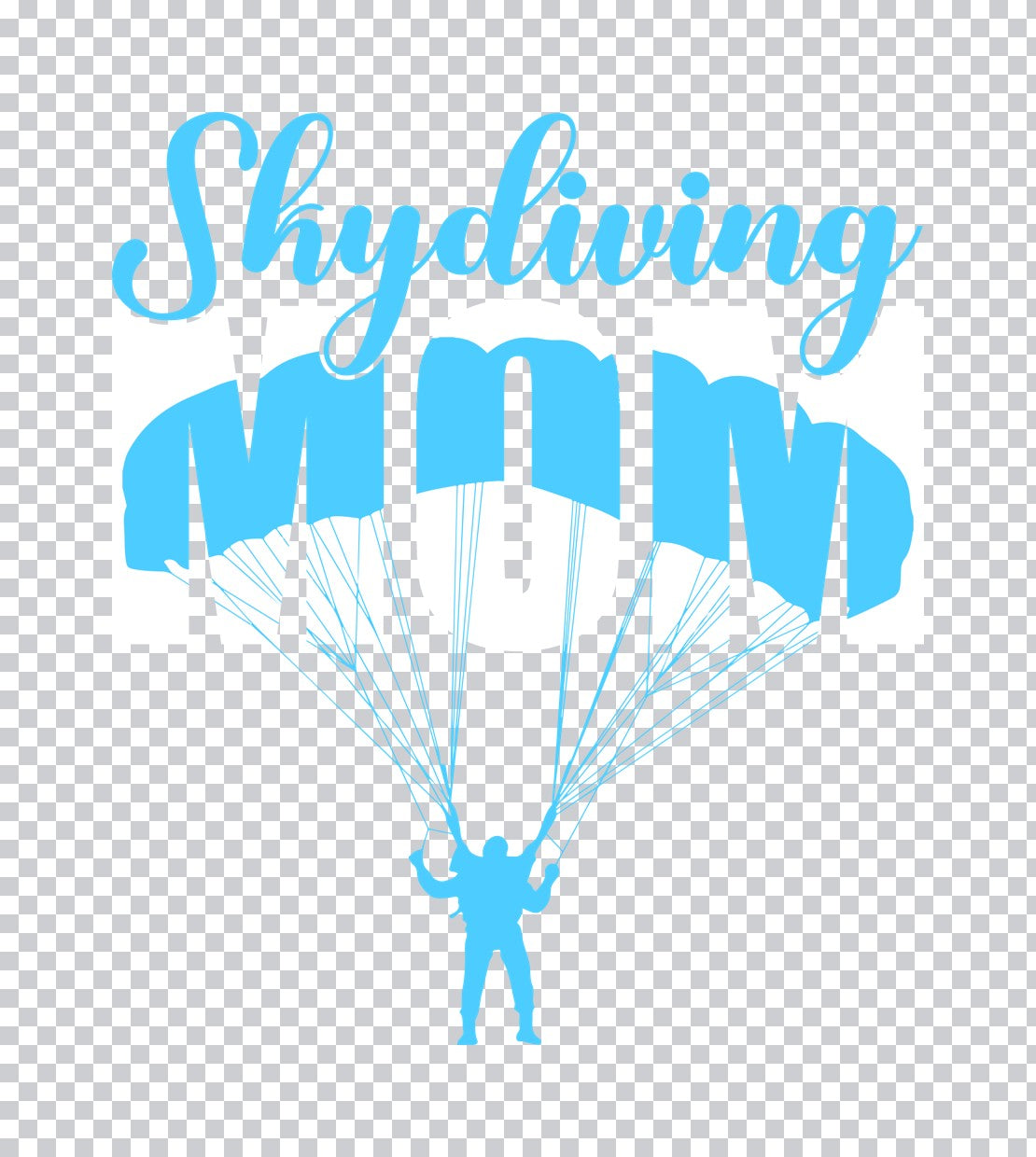 Skydiving Mom Parachute DTF Transfer