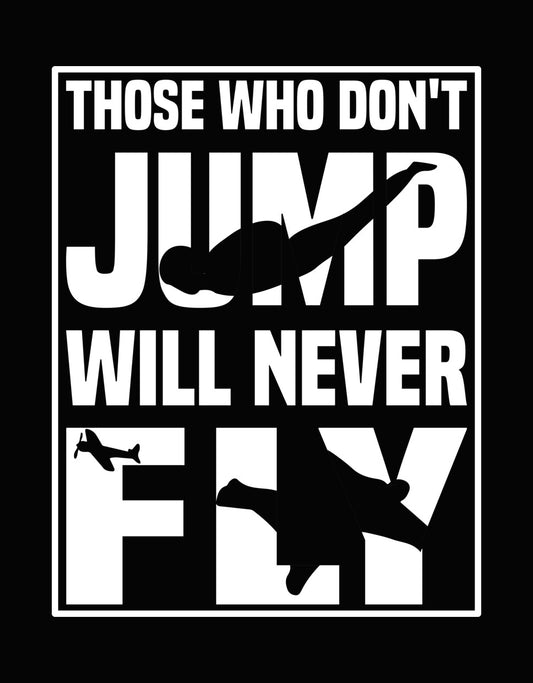 Vintage Skydiving Quote DTF Transfer