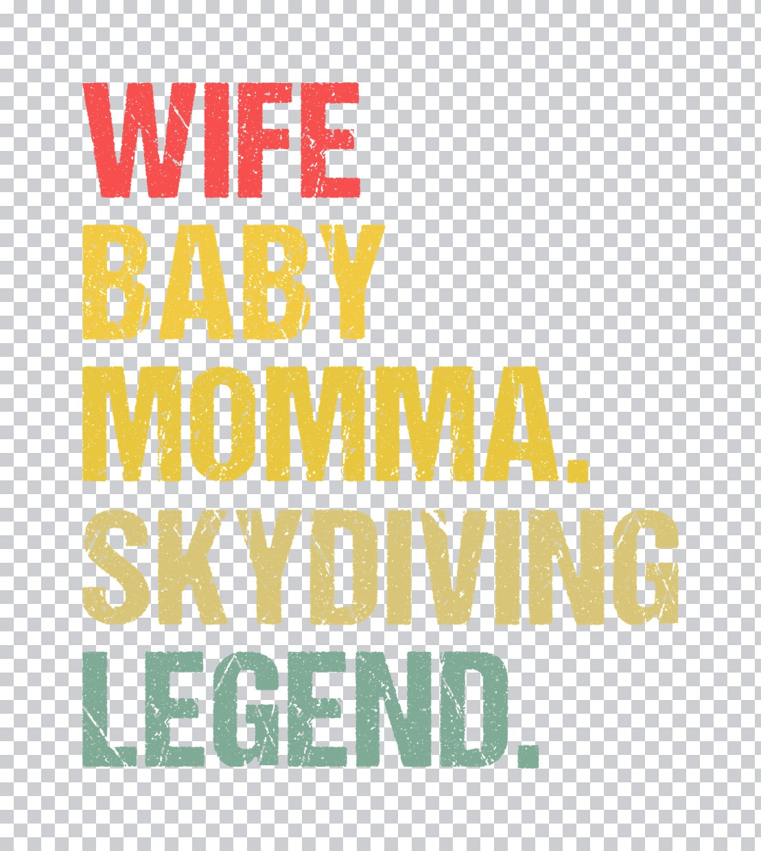 Retro Skydiving Legend DTF Transfer