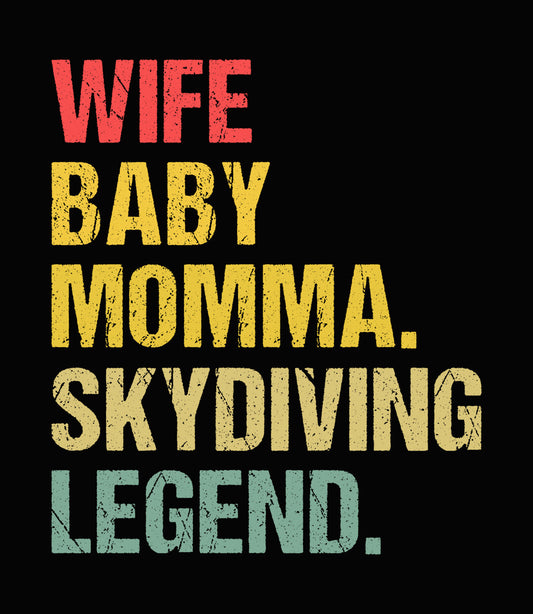 Retro Skydiving Legend DTF Transfer