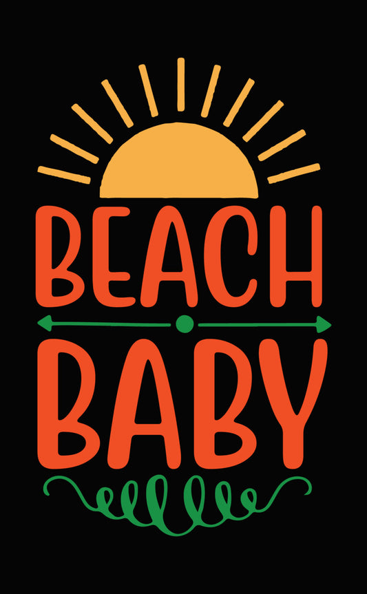 Beach Baby Sun And Waves DTF Transfer